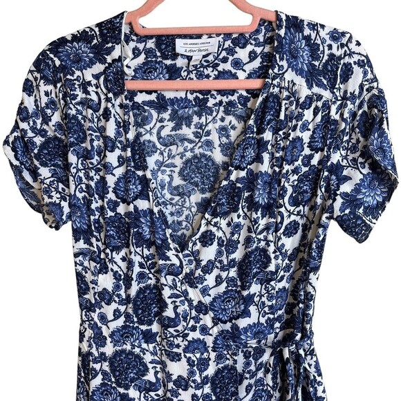 & Other Stories Mini Wrap Dress In Floral Lucia Print - Picture 8 of 16